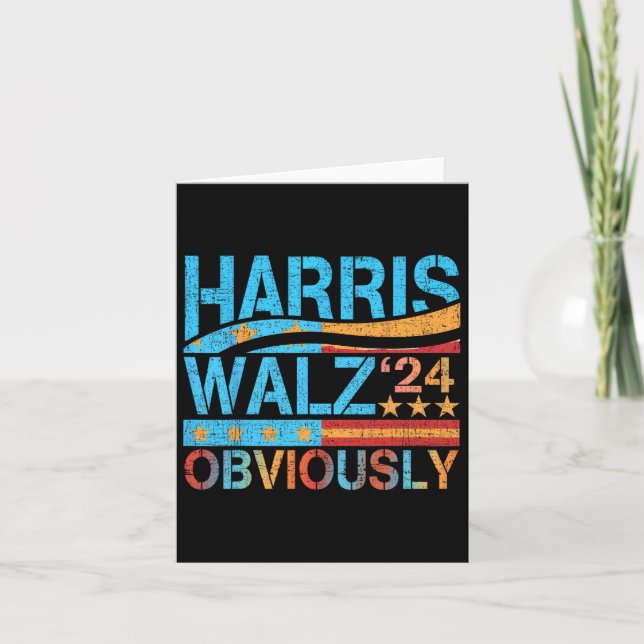 Carte Wheimer Évidemment ! Harris Waltz 2024 Election (Devant)