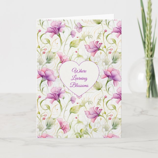 Carte Where Learning Blossoms (Devant)