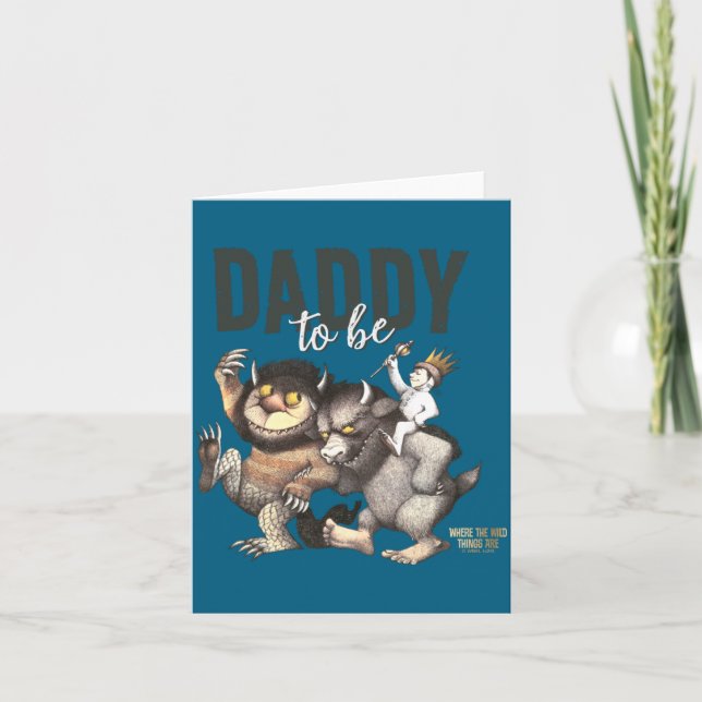 Carte Where The Wild Things Are Daddy To Be  (Devant)