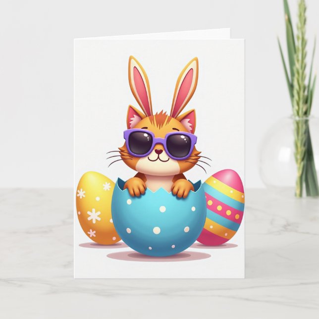 Carte Whimsical Feline Friend Card (Devant)