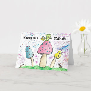 Carte Whimsical Magique Toad Champhrooms Anniversaire