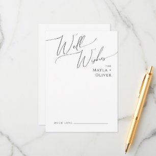 Carte Whimsical Minimal Script Mariage well Wives