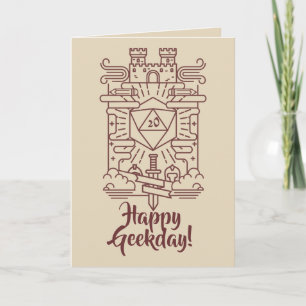 Carte Whimsical RPG Geeky Birthday Card