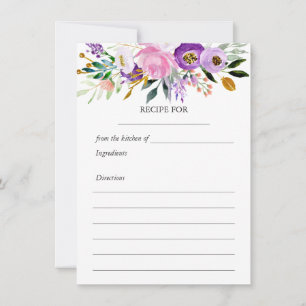 Carte Whimsical UlUV Gold Rose Floral Recette