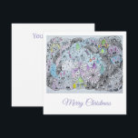 Carte Whimsical Winter Forest Magical Creatures<br><div class="desc">Celebrate the magic of the season with this enchanting winter-themed greeting card! This unique design features a high-quality print of an original hand-drawn illustration, filled with whimsical forest friends, hidden rabbits, and intricate winter details. Created with traditional pencils and liners, this artwork brings a touch of soulful, handmade charm to...</div>