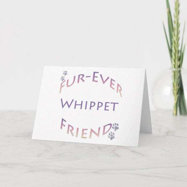 Carte Whippet Furever Friend (Devant)