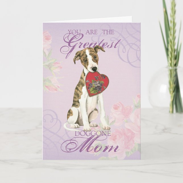 Carte Whippet Heart Maman (Devant)