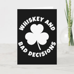 Carte Whisky Et Décisions D Drôle St. Fête De La Saint-P