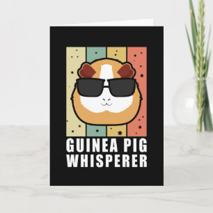Carte Whisperer de porc de Guinée   Guinée Piggy Cadeau