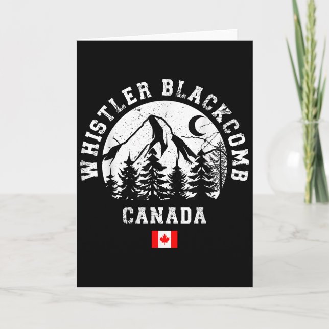Carte Whistler Blackcomb Canada Ski Resort Rocky Mountai (Devant)