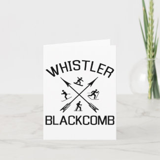 Carte Whistler Blackcomb T Shirt Snowboard Cadeau T Shi