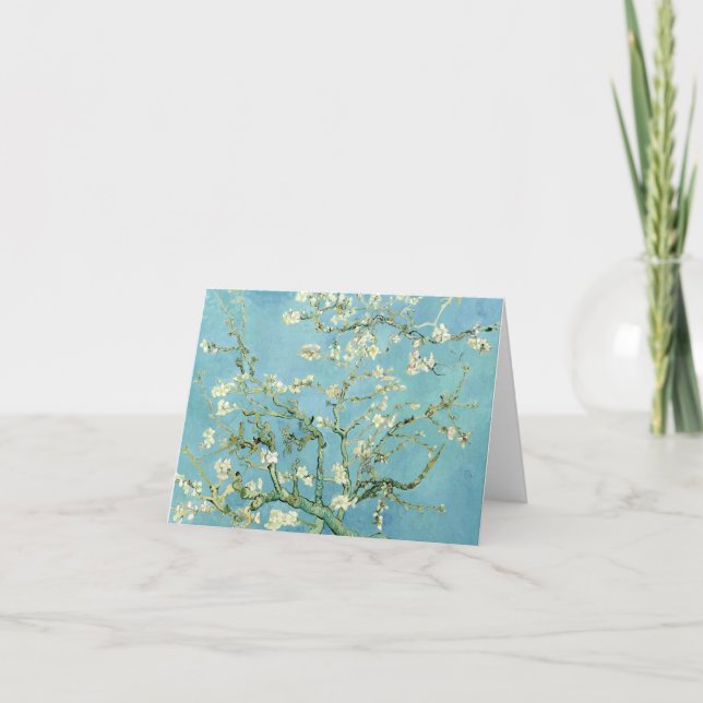 Carte White almond blossom by Vincent Van Gogh (Devant)