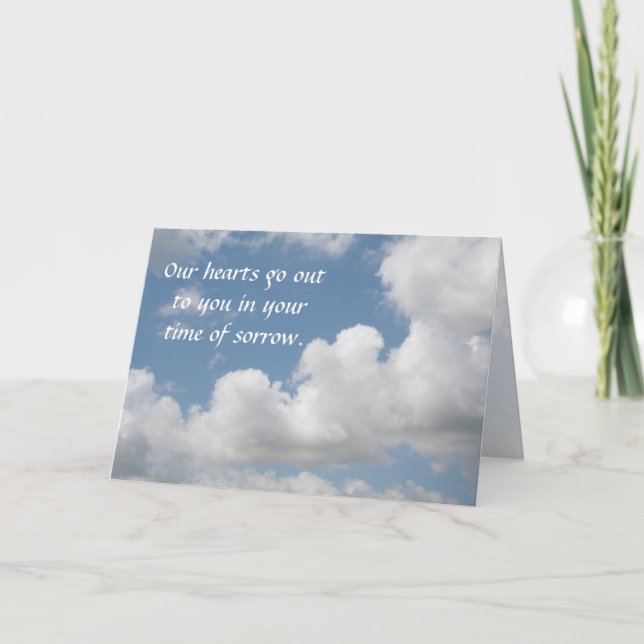 Carte White Cloud Sympathy (Devant)