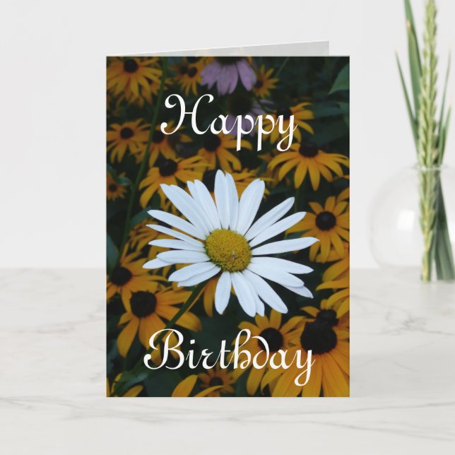 Carte White Daisy et Blackeyed Susans (Devant)