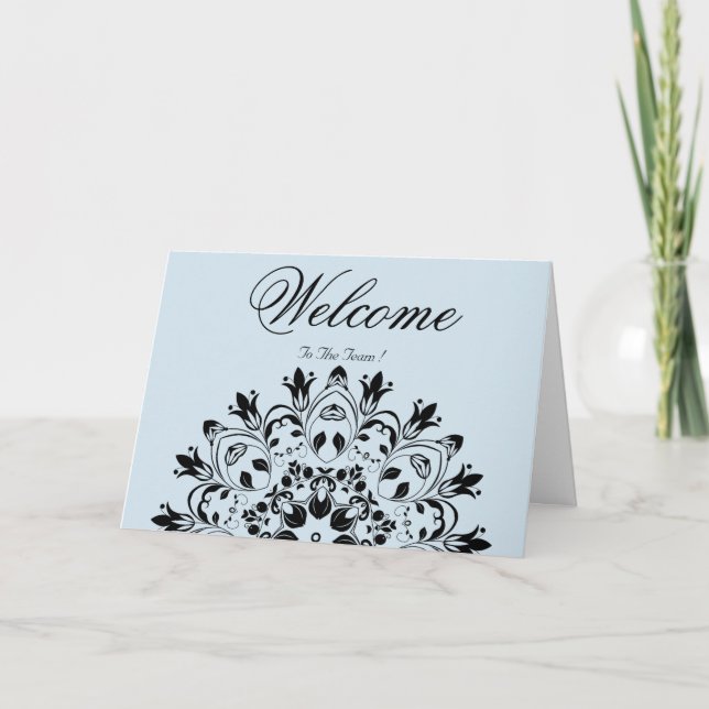 Carte White Minimal Lotus Welcome Wishing (Devant)