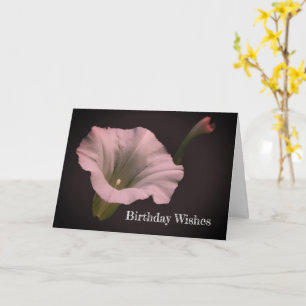 Carte White Morning Glory Flower Anniversaire