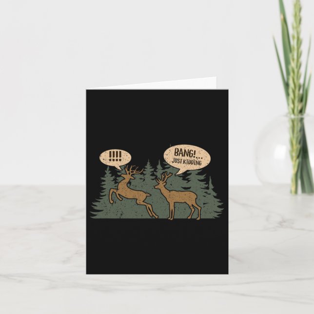 Carte Whitetail Buck Funny Deer Chasse Saison Byng Just (Devant)