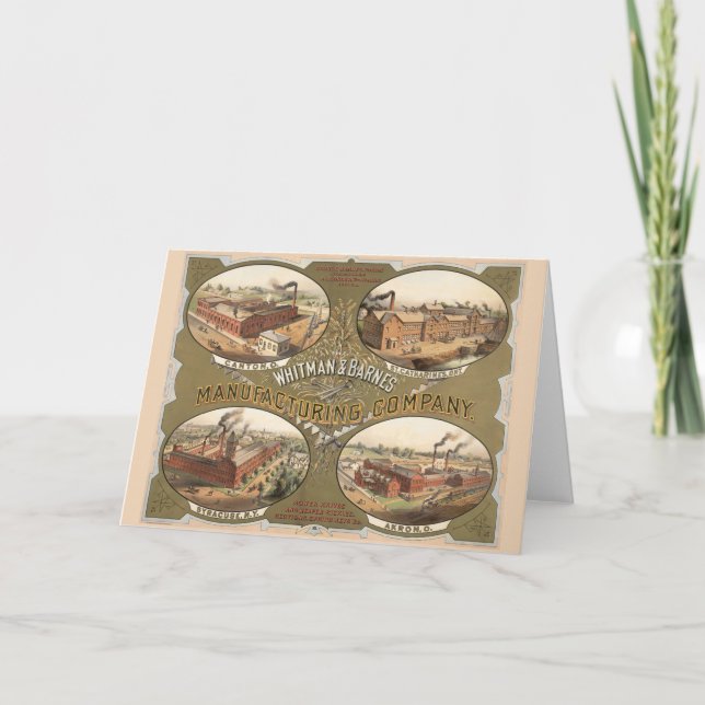 Carte Whitman & Barnes Manufacturing Company. (Devant)