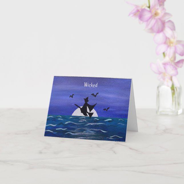 Carte Wicked Witch Ocean Moonrise (avant) (Orchidée)
