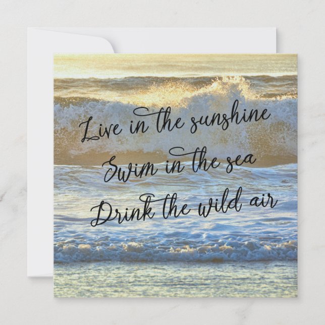 Carte WILD SEA 5.25 x 5.25 (Devant)