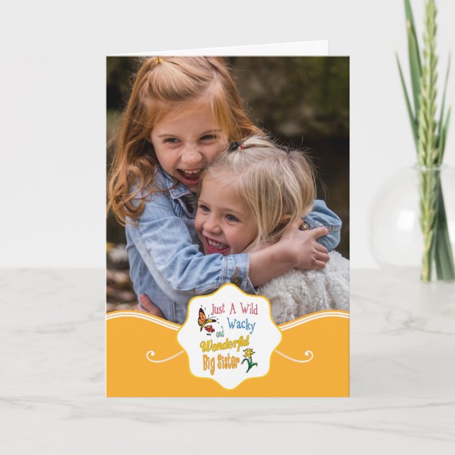 Carte Wild Wacky Merveilleux Grands Cadeaux Soeurs (Devant)