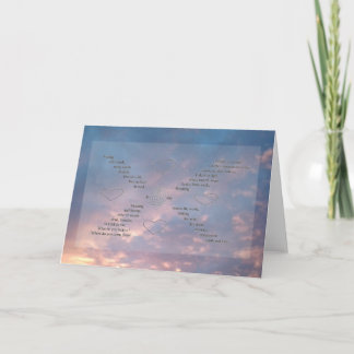 Carte Wild Words Sunset Sky Photo Word Art Grey Card