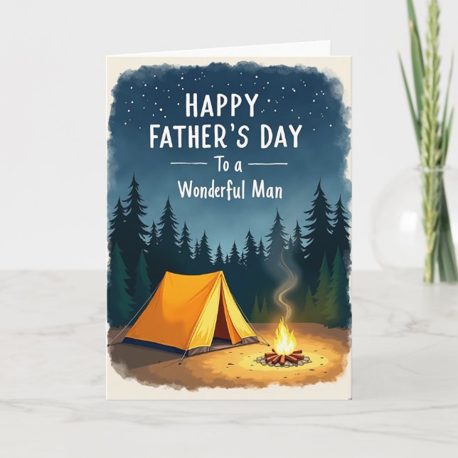 Carte Wilderness Fathers Day Night Card (Devant)