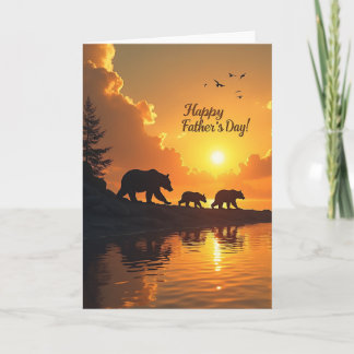 Carte Wilderness Fathers Day Scene Card
