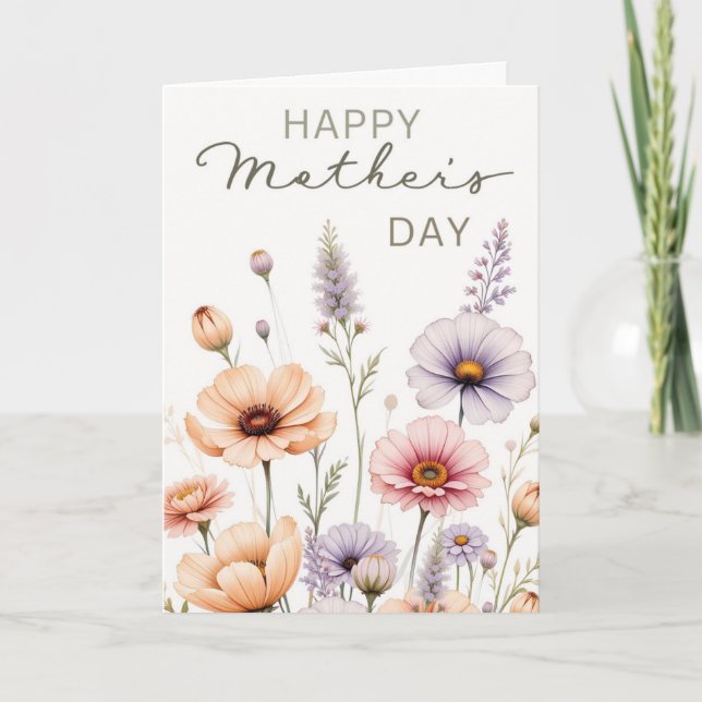 Carte Wildflowers Pressed (Devant)