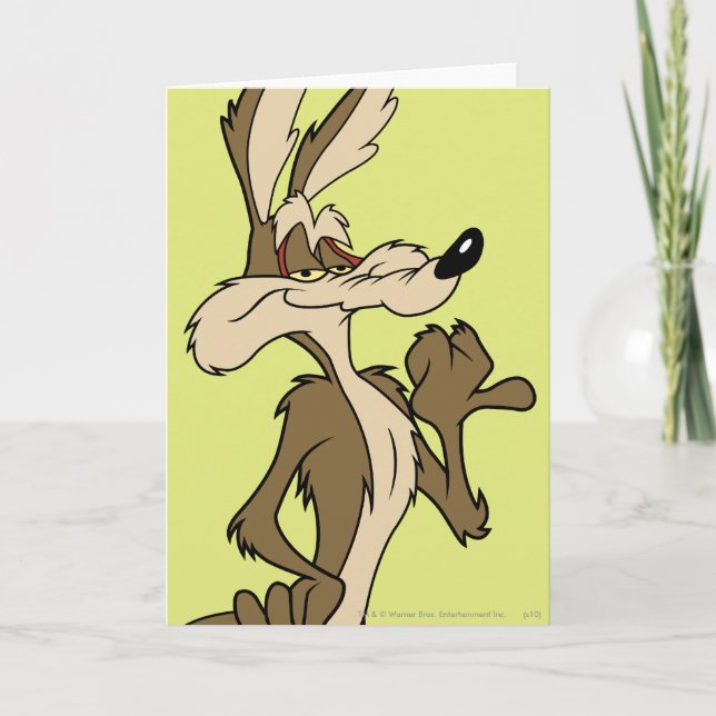 Carte WILE E. COYOTE™ Fier d'apparence (Devant)