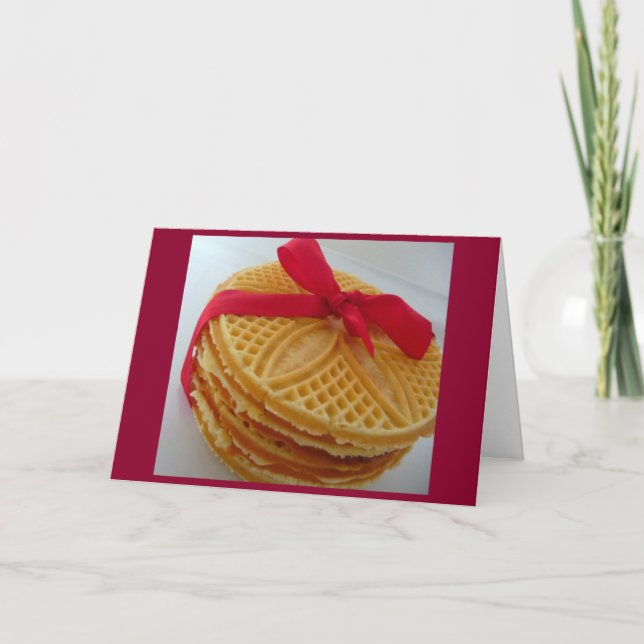 CARTE WILL LOVE YOU MORE THAN "PIZZELLES" FOREVER! (Devant)