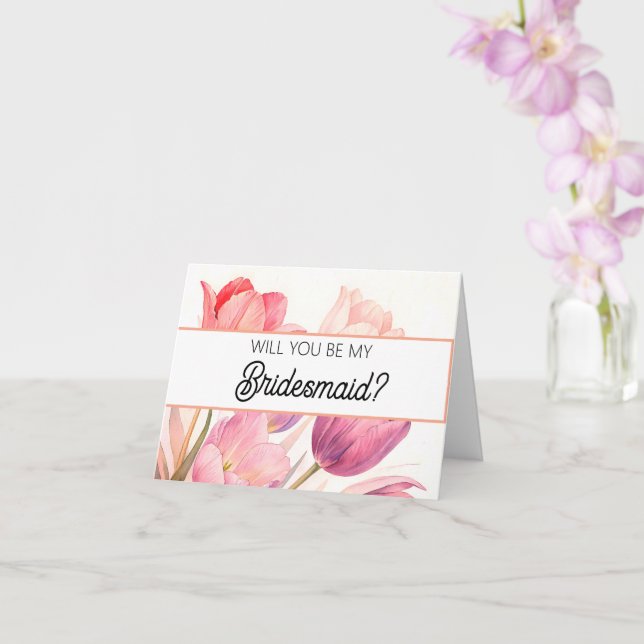 Carte Will you be my Bridesmaid proposal card (Orchidée)