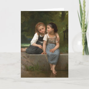 Carte William Bouguereau - Pêche aux grenouilles