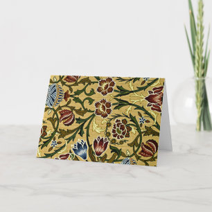 Carte William Morris - Brocade, motif floral vintage