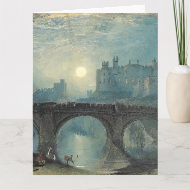 Carte William Turner Château d'Alnwick  (Devant)