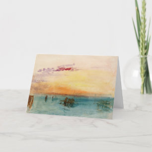 Carte William Turner - Le lagon près de Venise au couche