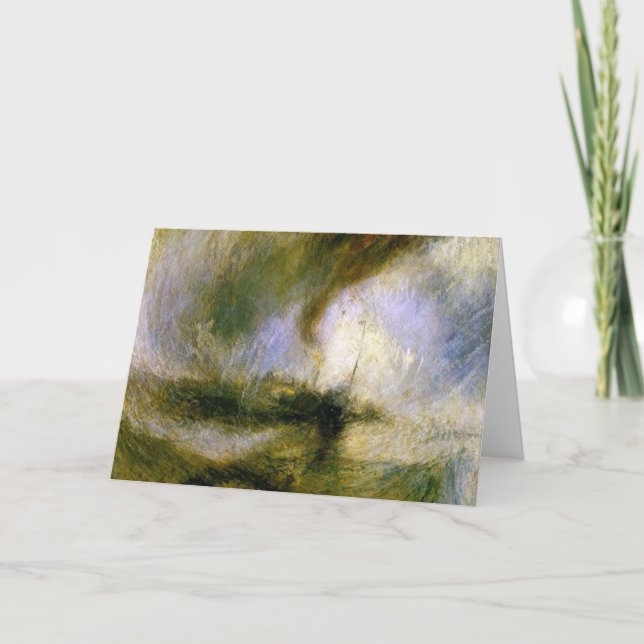 Carte william turner - tempête de neige (Devant)