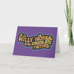 Carte Willy Wonka et le logo de l'usine de chocolat