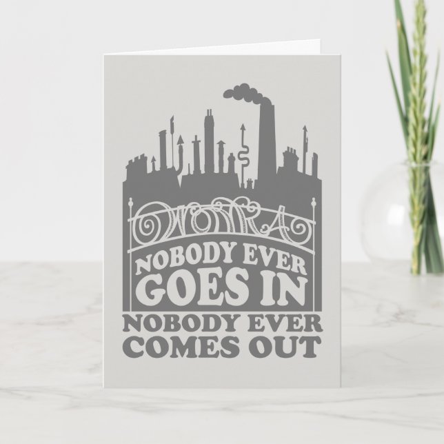 Carte Willy Wonka Factory - Personne N'Entre Jamais (Devant)