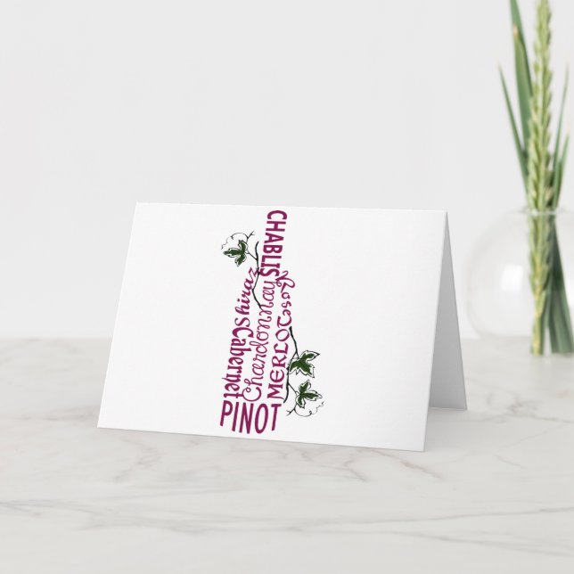 Carte Wine Bottle (Devant)