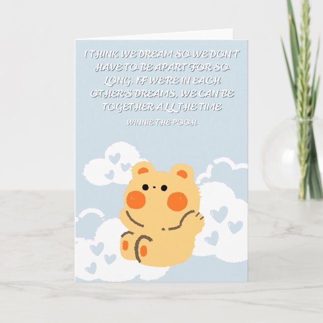 Carte Winnie l'Ourson (Devant)