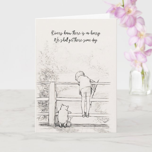 Carte Winnie-the-Pooh No Rush (Orchidée)