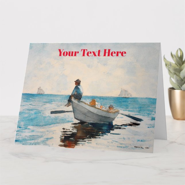 Carte WInslow Homer Art américain (Petite plante)