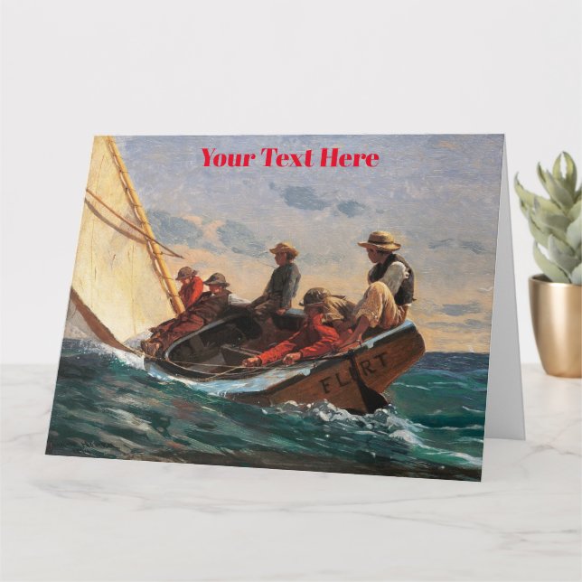 Carte WInslow Homer Art américain (Petite plante)