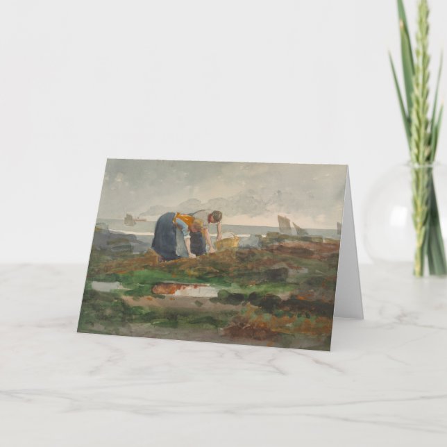 Carte Winslow Homer - les ramasseurs de moule (Devant)