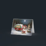 Carte Winter Chihuahua Caravan Christmas Adventure<br><div class="desc">Laissez-vous tenter par la magie d'une nuit d'hiver enneigée alors qu'une caravane glisse gracieusement à travers le paysage illuminé par la lune. La beauté sereine de la neige scintillante et l'éclat enchanteur de la lune créent une scène captivante, promettant une aventure de Noël inoubliable remplie de chaleur, de joie et...</div>
