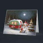 Carte Winter Corgi Caravan Christmas Adventure<br><div class="desc">Laissez-vous tenter par la magie d'une nuit d'hiver enneigée alors qu'une caravane glisse gracieusement à travers le paysage illuminé par la lune. La beauté sereine de la neige scintillante et l'éclat enchanteur de la lune créent une scène captivante, promettant une aventure de Noël inoubliable remplie de chaleur, de joie et...</div>