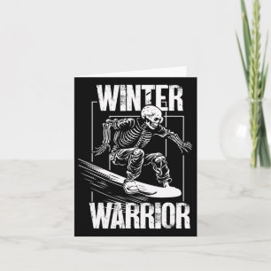 Carte Winter Warrier Snowboard Skeleton Snowboarder