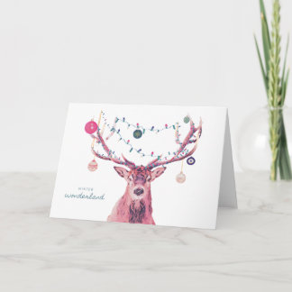 Carte Winter Wonderland Christmas Deer Greer Card