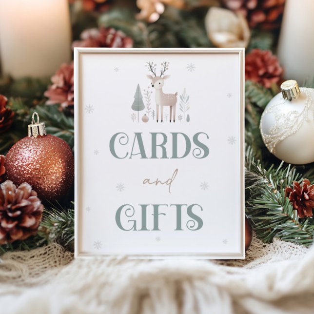 Carte Winter Wonderland et panneau de tableau Cade (Créateur téléchargé)